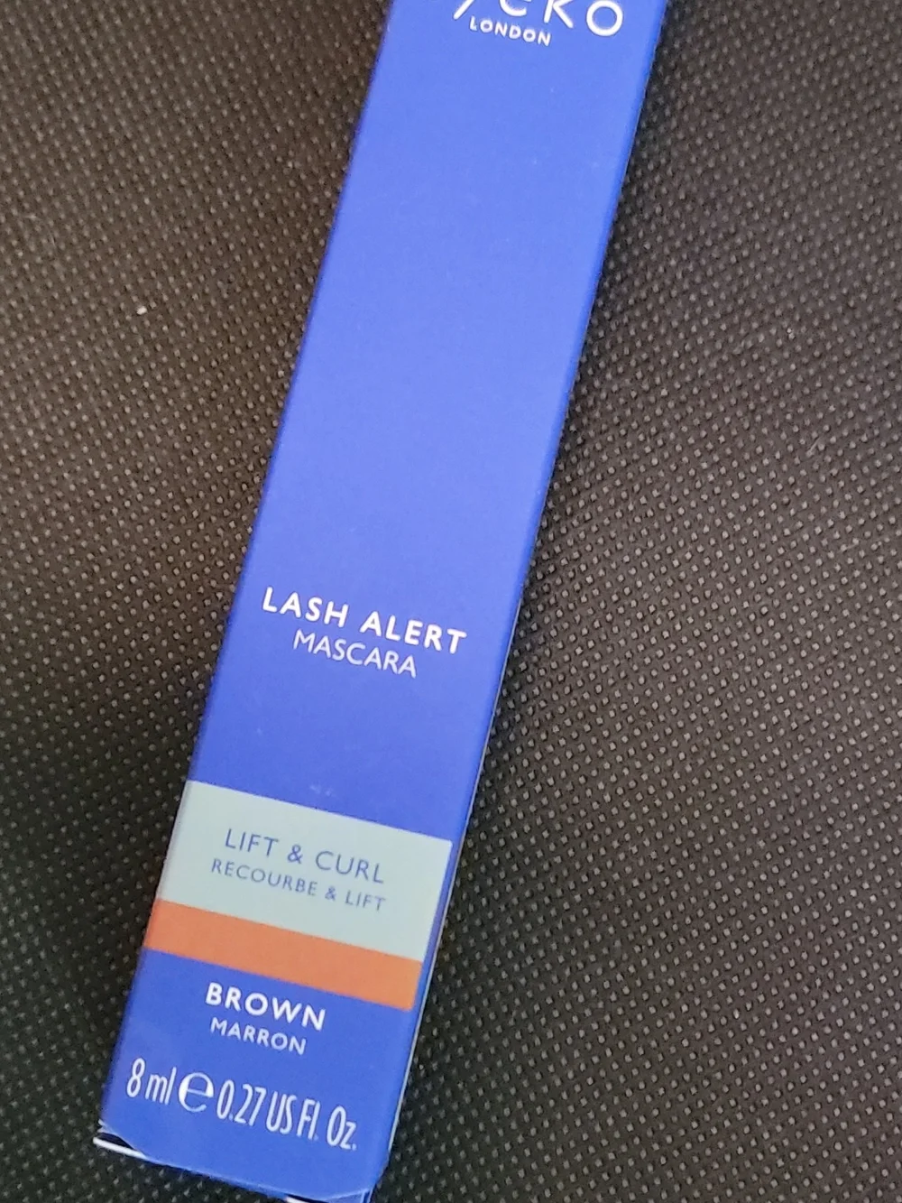 Eyeko Lash Alert Mascara — Blue Packaging, Brown Shade